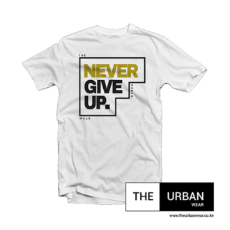 Never Give Up - White