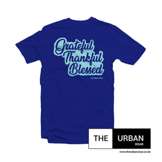 Grateful Thankful Blessed - Royal Blue