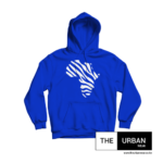 Africa - Zebra Print – Hoodie – Royal Blue