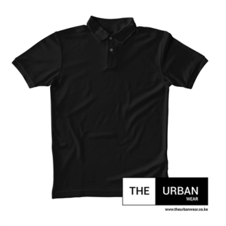 Plain Polo Shirt - Black