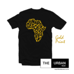 Unapologetically Black - Black with Gold Print