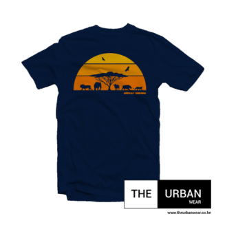 African Savanna - Navy Blue