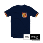 Ank029 - Ankara Pocket Contrast Tshirt - Navyblue
