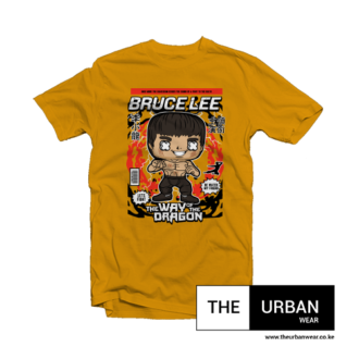 Bruce Lee -  Cartoon Character  -  Mustard