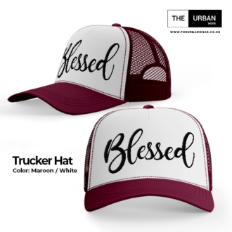 Blessed – Maroon and White - Trucker Hat
