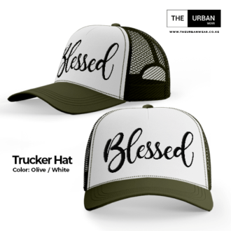 Blessed - Olive and White – Trucker Hat