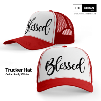Blessed - Red and White - Trucker Hat