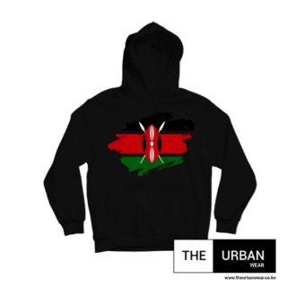 Kenya Flag – Hoodie – Black