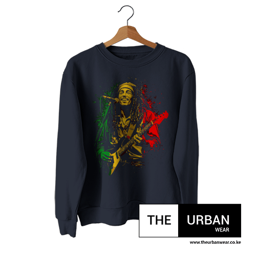 Bob Marley - Sweatshirt - Navy Blue
